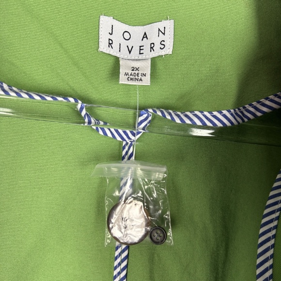 Joan Rivers plus size 2X Field chore jacket green black corduroy trim cotton - Picture 14 of 16